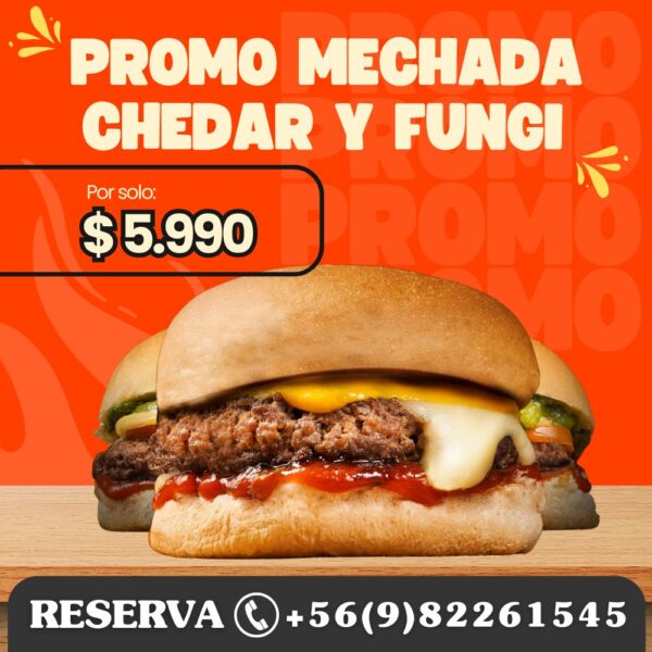 Craft Sándwich Mechada Cheddar & Fungi